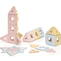 Magnetbausteine, Polydron KinderMag, Starterset, Pastell, 48 Teile, für Kleinkinder