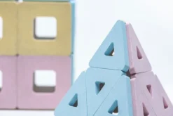 Magnetbausteine, Polydron KinderMag, Starterset, Pastell, 48 Teile, für Kleinkinder