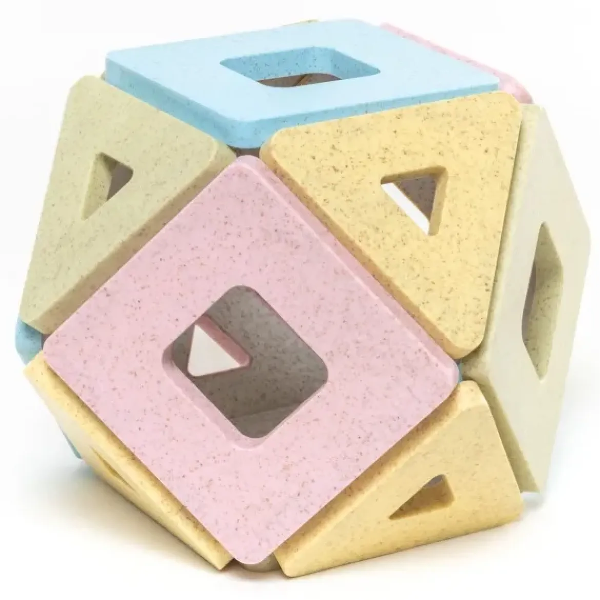 Magnetbausteine, Polydron KinderMag, Starterset, Pastell, 48 Teile, für Kleinkinder