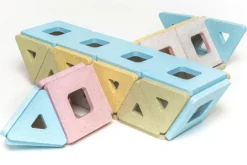 Magnetbausteine, Polydron KinderMag, Starterset, Pastell, 48 Teile, für Kleinkinder