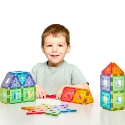 Magnetbausteine, Polydron KinderMag, Starterset, 48 Teile, für Kleinkinder