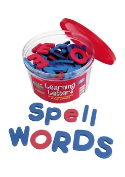 Magnetische Buchstaben aus Moosgummi, rot/blau