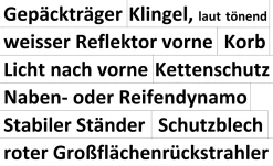 magnetisches Set XXL "sicheres Fahrrad"