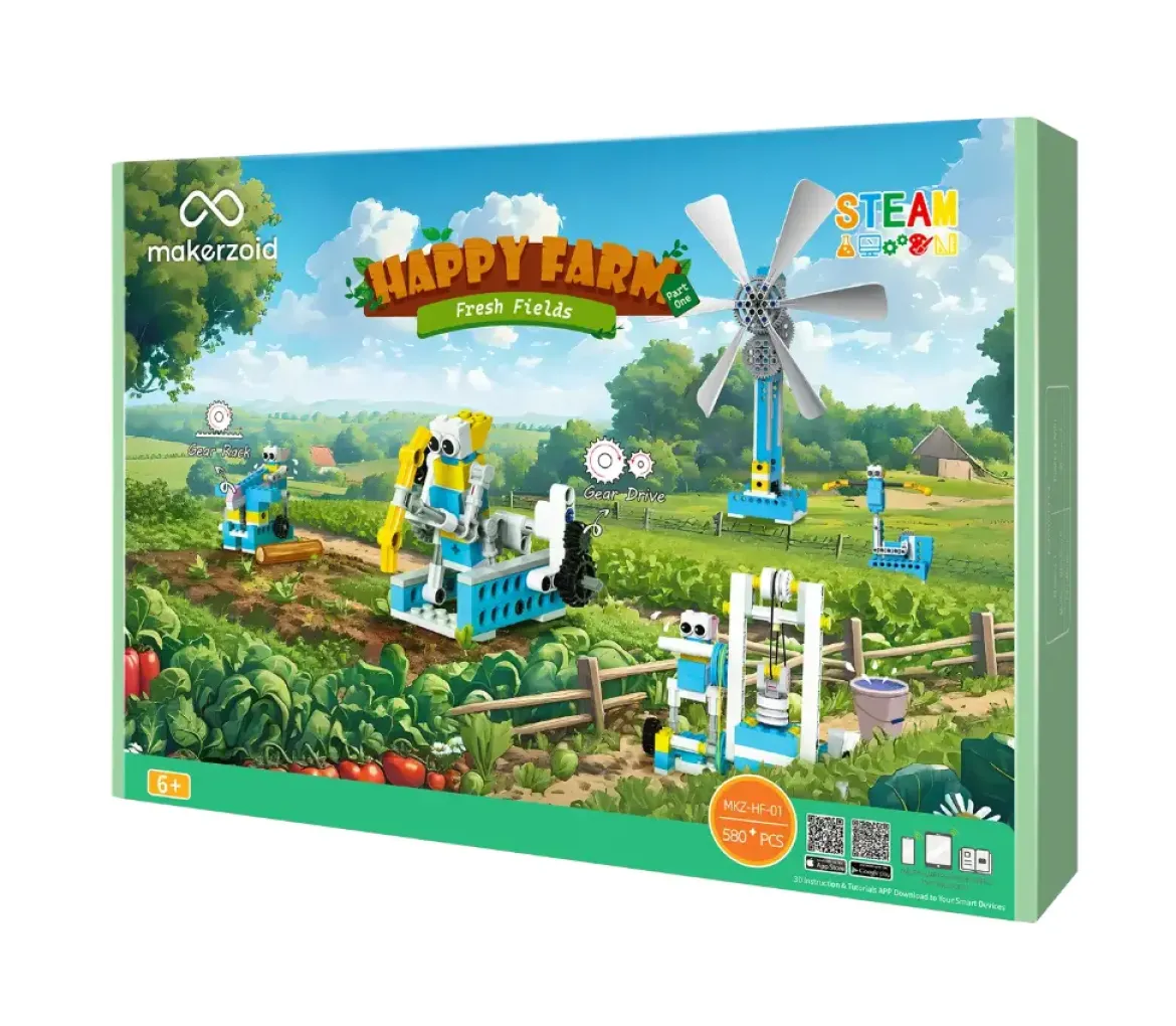 Makerzoid Happy Farm Fresh Fields, Technik-Bausatz, Landwirtschaft und Umweltbildung