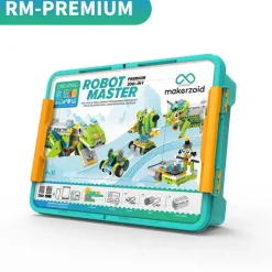 Makerzoid Robot Master Premium, Robotik-Bausatz, inkl. 200 Bauanleitungen und 47 Kursen