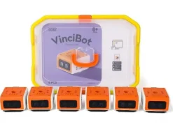 MatataStudio VinciBot, Programmierroboter, mit KI-Integration, Klassensatz mit 6 Robotern