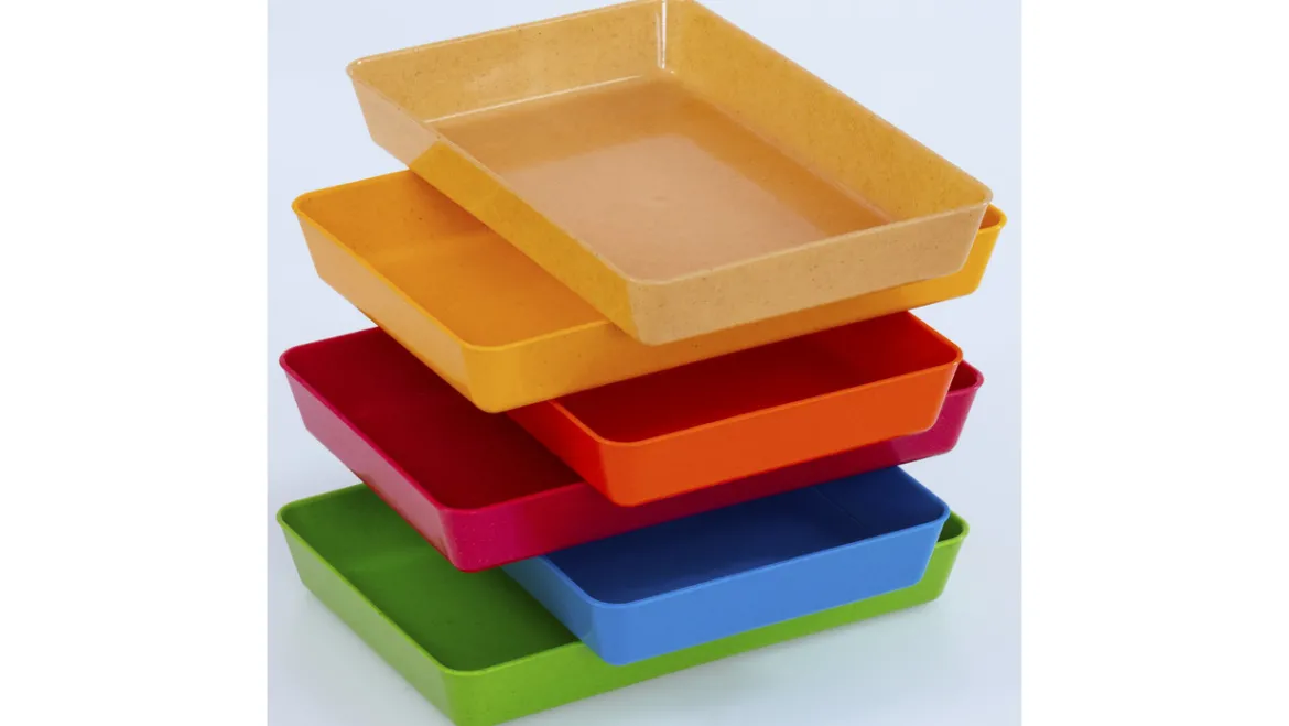 Materialschalen aus biobasiertem treeNside-Material, 6er-Set, klein, Farbset 1