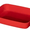Materialschale rot, 20x15x4 cm