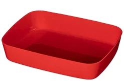 Materialschale rot, 20x15x4 cm