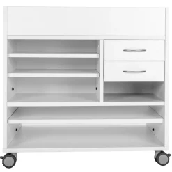 Materialwagen, Holzdekor Buche Sand, HxBxT 80x80x62 cm