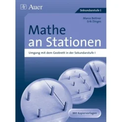 Mathe an Stationen: Umgang mit dem Geobrett