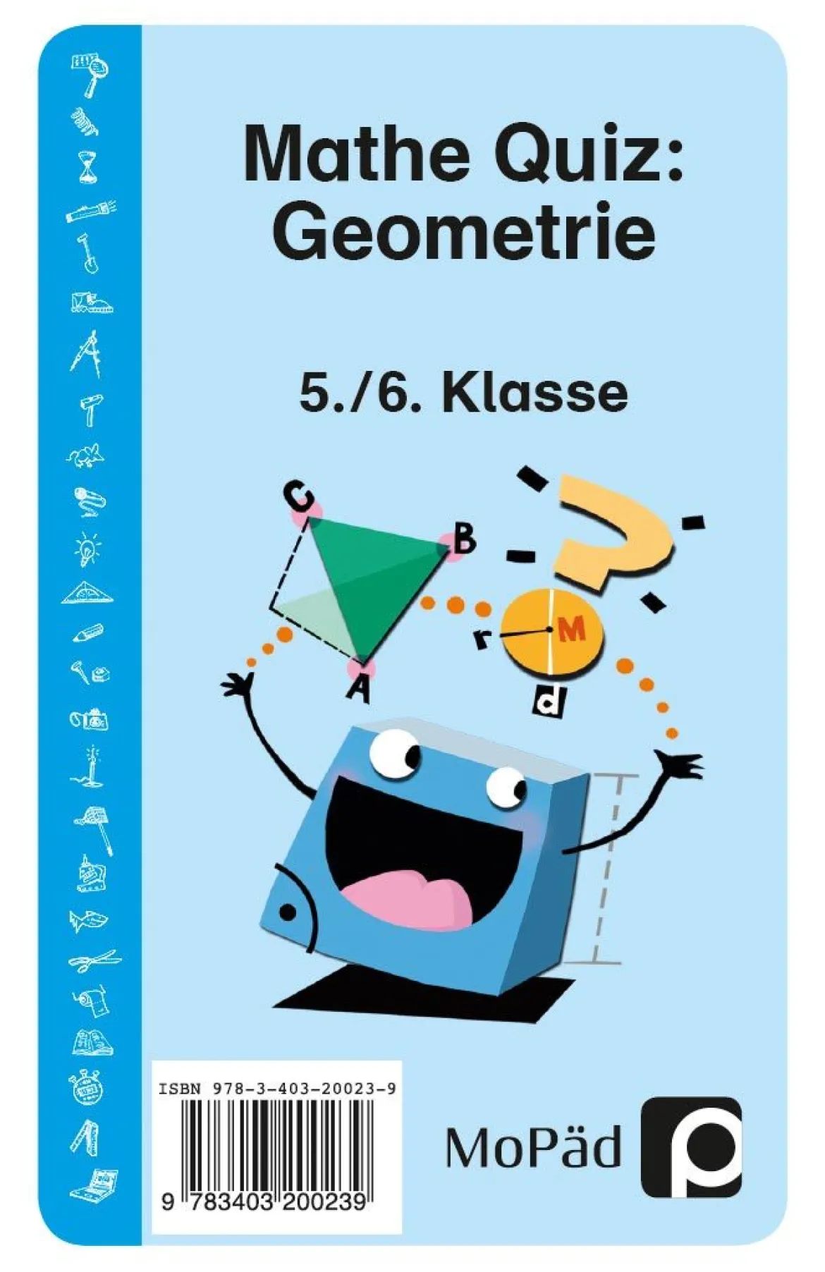 Mathe-Quiz: Geometrie, Kartenspiel, 5.-6. Klasse