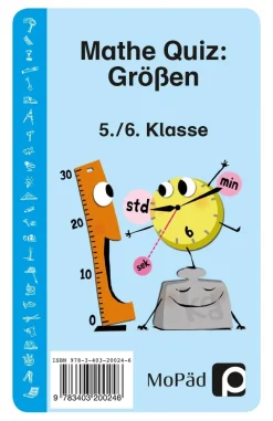Mathe-Quiz: Größen, Kartenspiel, 5.-6. Klasse