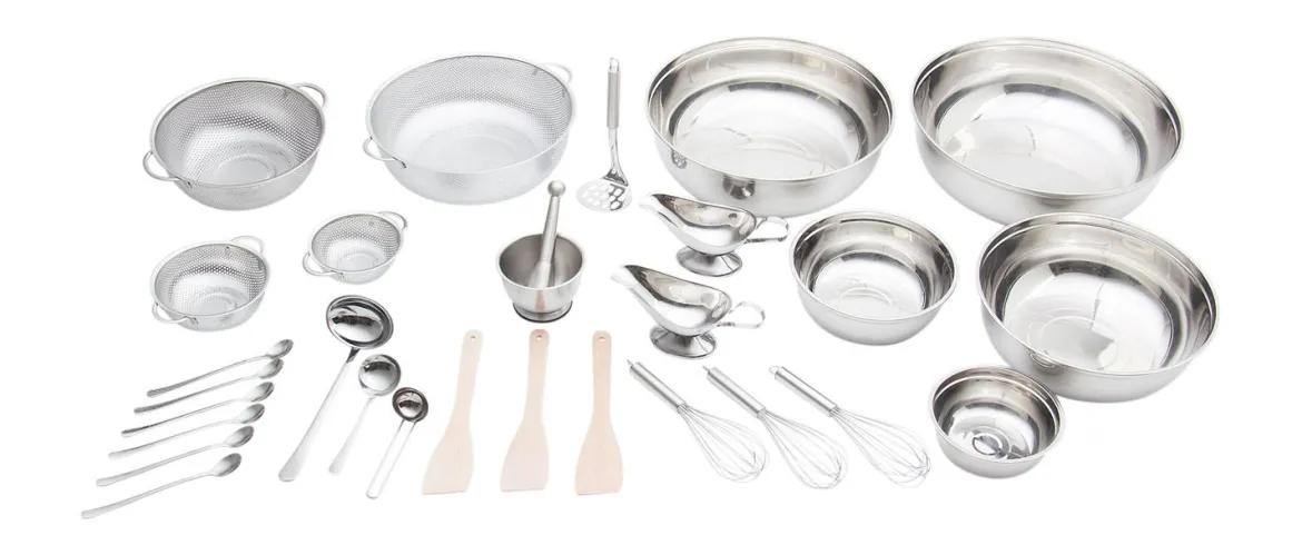 Matschküchen-Edelstahl-Set