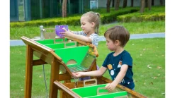 Matschtisch, Große Spielstraße für Wasser mit Schleusen und drei Ebenen, Outdoor