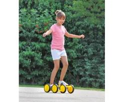 Maxi-Roller gelb, Doppel-Pedalroller, ab 5 Jahre