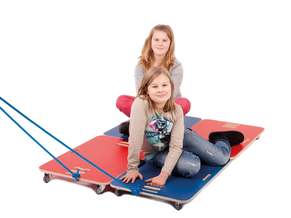 Maxi Rolletto, 4er Set mit 4 Klettverbindungen und 3 m Ziehleine