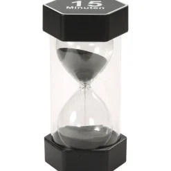 Mega Sanduhr 15 Min, Ø 8,4 x 16 cm, farbiger Sand, zur Lernzeitanzeige