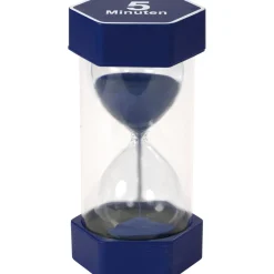 Mega Sanduhr 5 Min, Ø 8,4 x 16 cm, farbiger Sand, zur Zeitvisualisierung