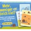 Mehr, weniger oder gleich viel?, Kartenspiel, 3-6 Jahre