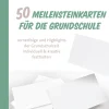 50 Meilensteinkarten für die Grundschule, Buch, 1. bis 4. Klasse