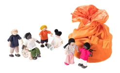 Meine Familie, Geschichtensäckchen mit 6 Biegepuppen