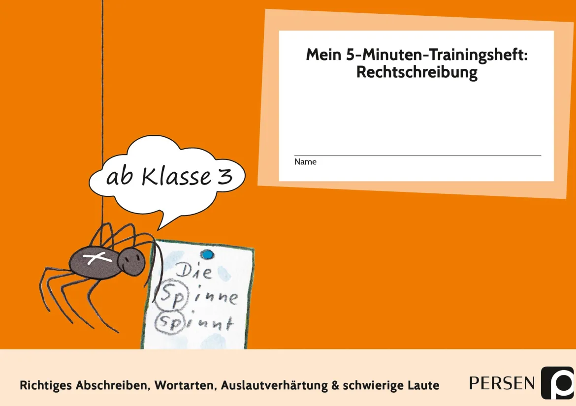 Mein 5-Min-Trainingsheft: Rechtschreibung 3. und 4. Klasse