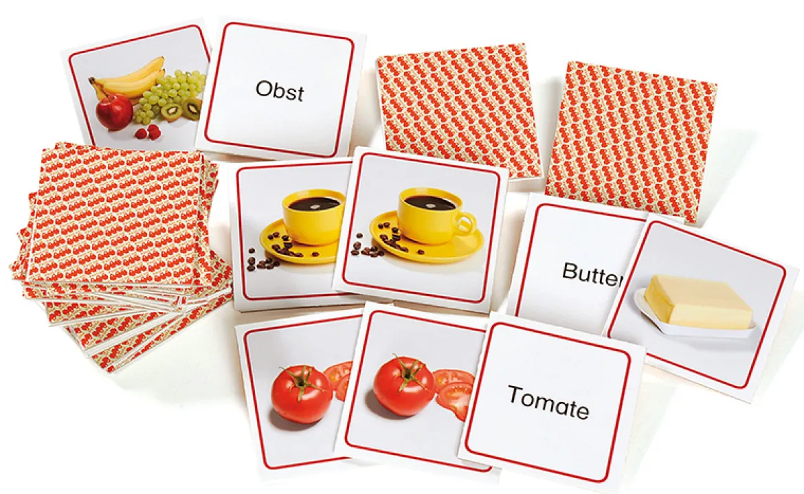 memoKRAN® I Gedeckter Tisch, Spielmaterial