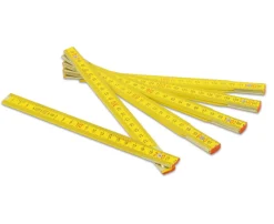 Meterstab Maßstab 200 cm mit 10 Gliedern, 2 Stück