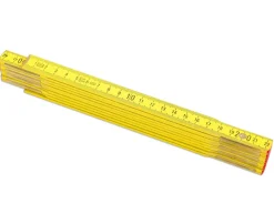 Meterstab Maßstab 200 cm mit 10 Gliedern, 2 Stück