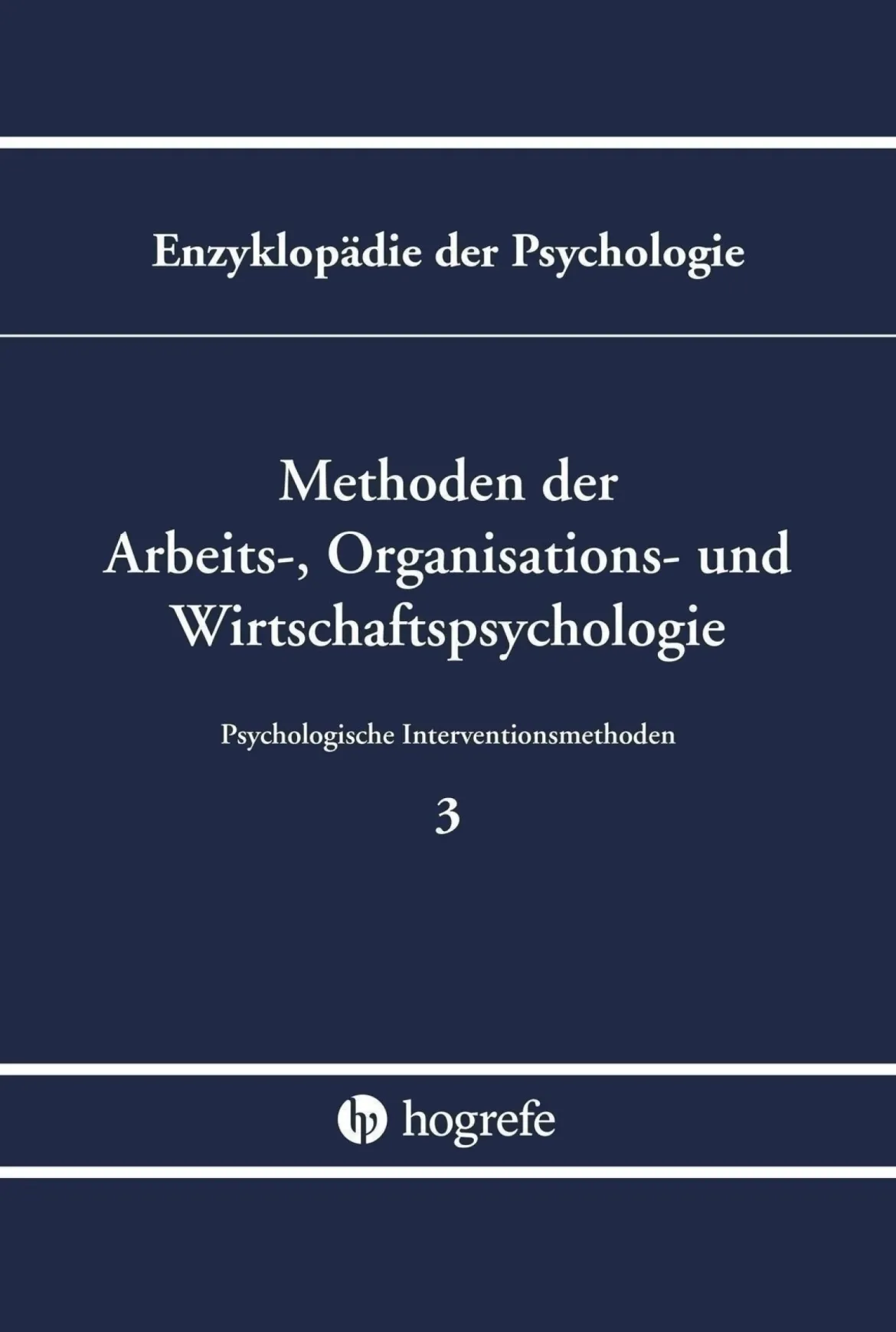 Methoden der Arbeits-, Organisations- und Wirtschaftspsychologie, Buch