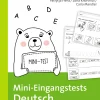 Mini-Eingangstests Deutsch - Klasse 1