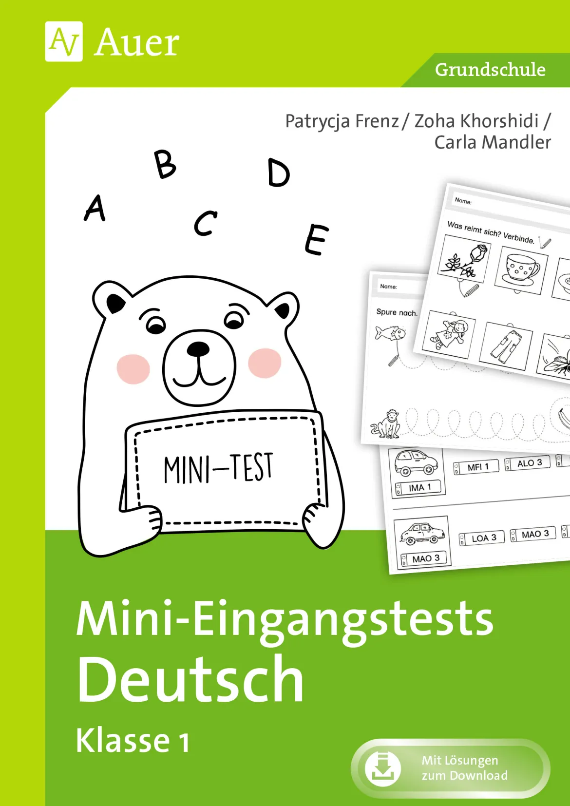 Mini-Eingangstests Deutsch - Klasse 1