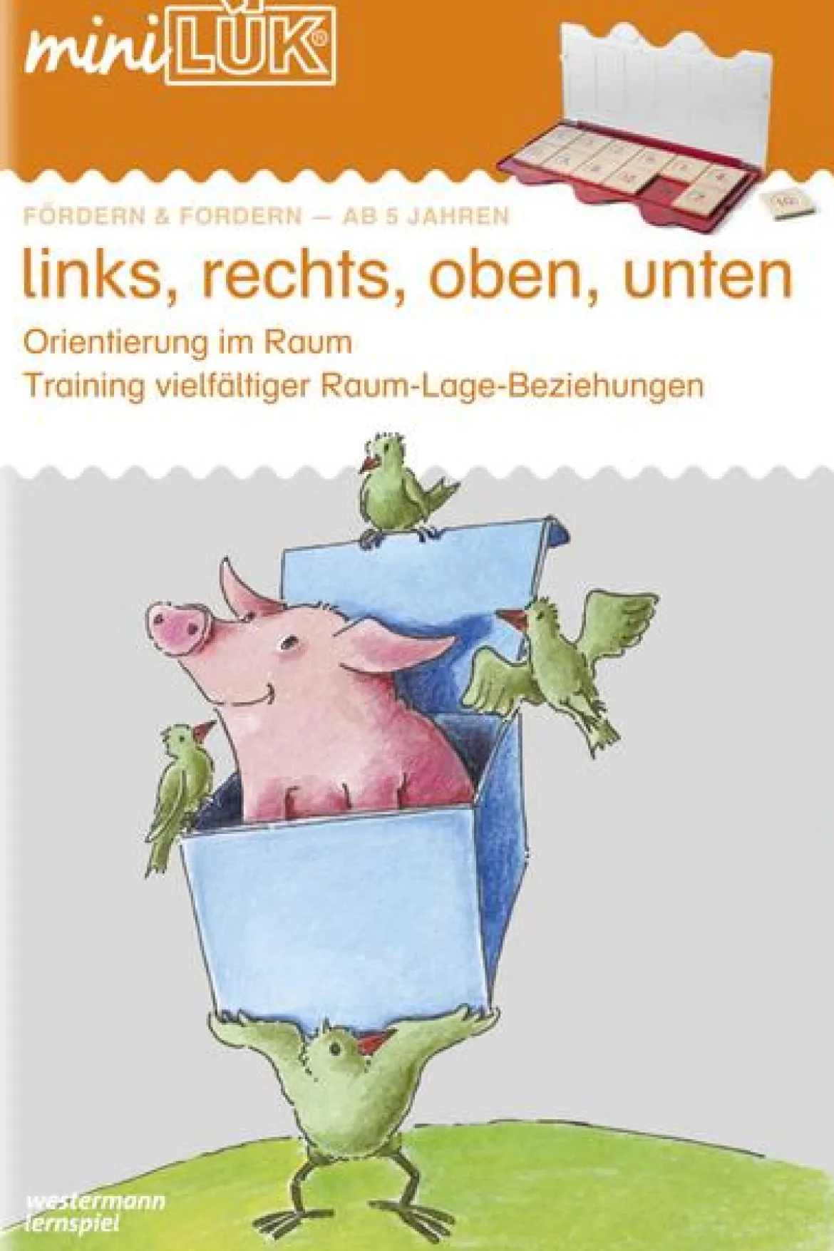 miniLÜK links, rechts, oben, unten, Heft, ab 5 Jahre