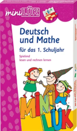 miniLÜK Set Deutsch und Mathe, 2 Hefte inkl. Kontrollgerät, 1.Klasse
