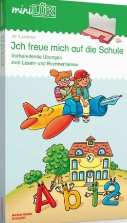 miniLÜK Set Ich freue mich auf die Schule, 2 Hefte inkl. Lösungsgerät, ab 5 Jahre