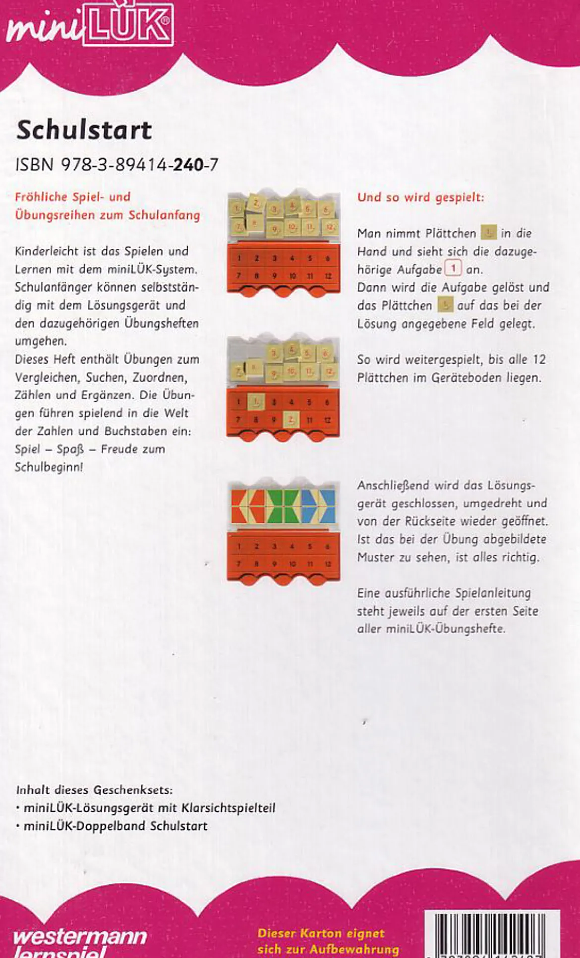 miniLÜK Set-Schulstart, Doppelband inkl. Lösungsgerät, bis 1. Klasse