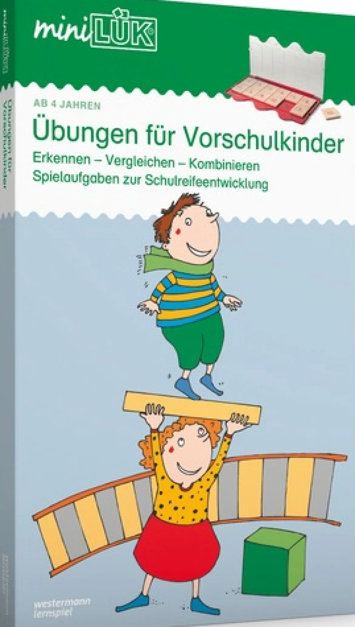 miniLÜK Set Vorschulkinder, 2 Hefte inkl. Lösungsgerät 5-6 Jahre