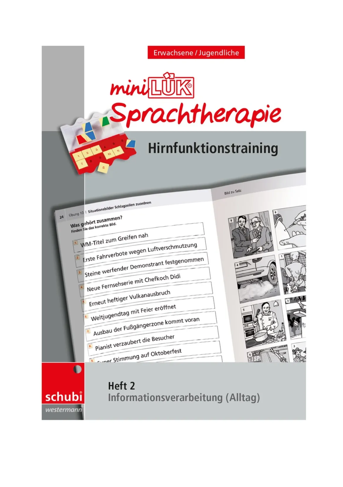 miniLÜK Sprachtherapie - Hirnfunktionstraining, Heft 2, ab 16 Jahre