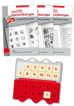miniLÜK Sprachtherapie - Hirnfunktionstraining-Set, Hefte 1-3 und Lösungsgerät, ab 16 Jahre