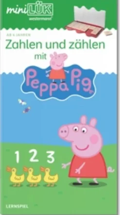 miniLÜK Zahlen und Zählen mit Peppa Pig, Übungsheft, 4-6 Jahre