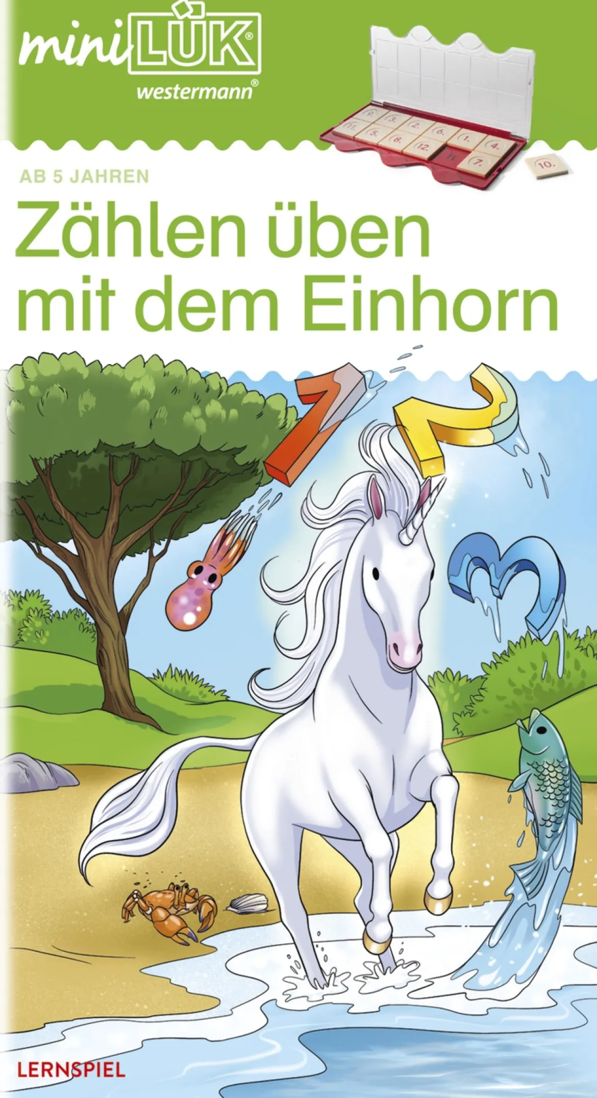 miniLÜK Zählen üben mit dem Einhorn, Heft, bis 1. Klasse
