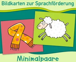 Minimalpaare, Bildkarten zur Sprachförderung, 3-8 Jahre