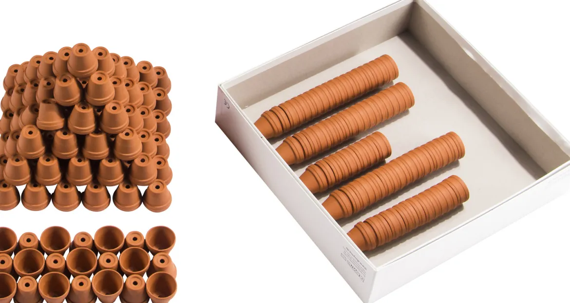 Mini Tontöpfe Set, 200 Stück, ab 3 Jahre