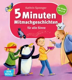 5-Minuten-Mitmachgeschichten für alle Sinne, Buch, 3-8 Jahre