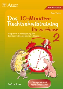10-Minuten-Rechtschreibtraining für zu Hause, Aufbaukurs, Buch, ab Klasse 3