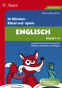 10-Minuten-Rätsel und -Spiele Englisch, Buch, Klasse 1-4