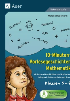 10-Minuten-Vorlesegeschichten Mathematik, Buch, Klasse 5-6