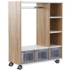 Mobile Garderobe, BxHxT 98x120x40 cm