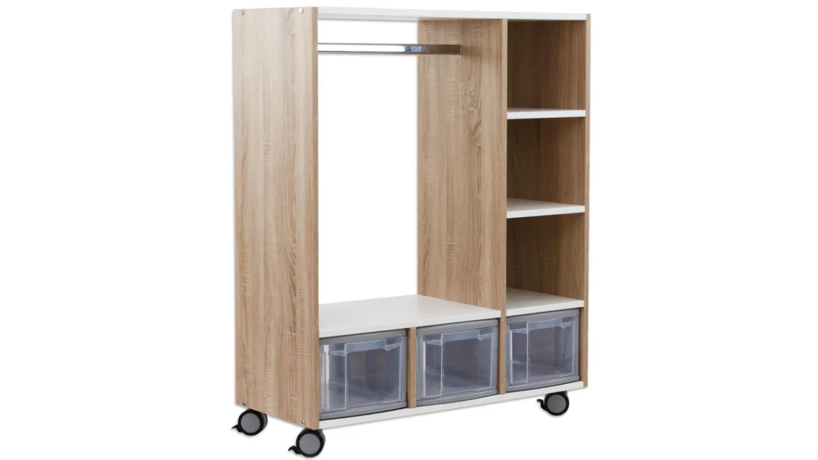Mobile Garderobe, BxHxT 98x120x40 cm
